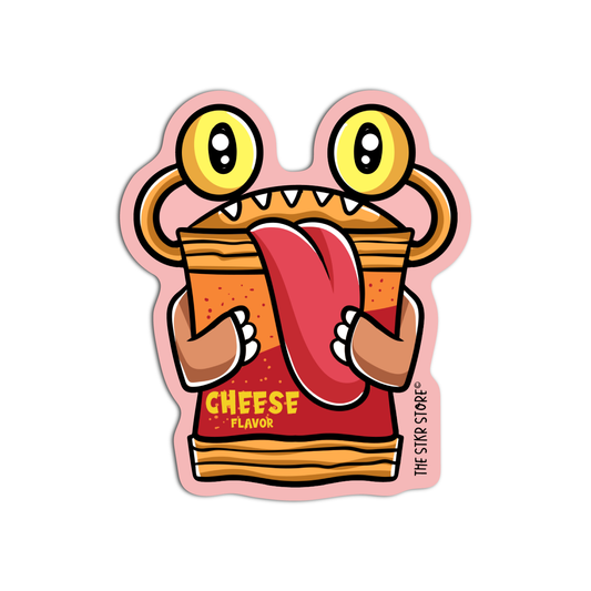 Cheese Flavor Pantry Monster Sticker