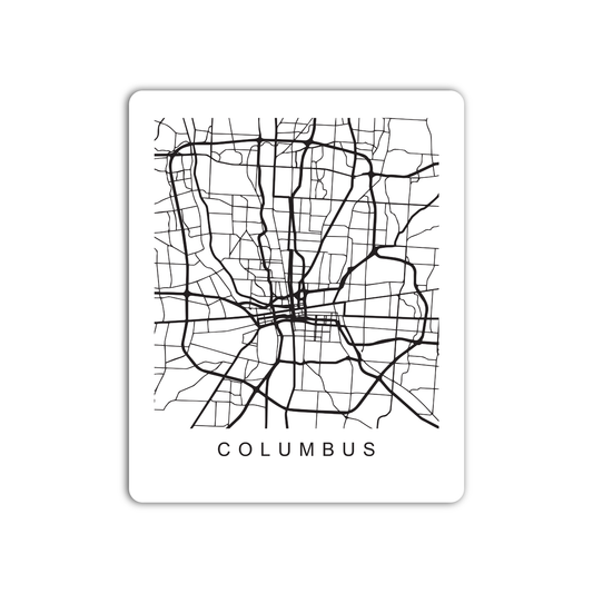 Columbus U.S. Street Map Sticker
