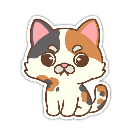 Sweet Calico Clover Cute Cat Stickers
