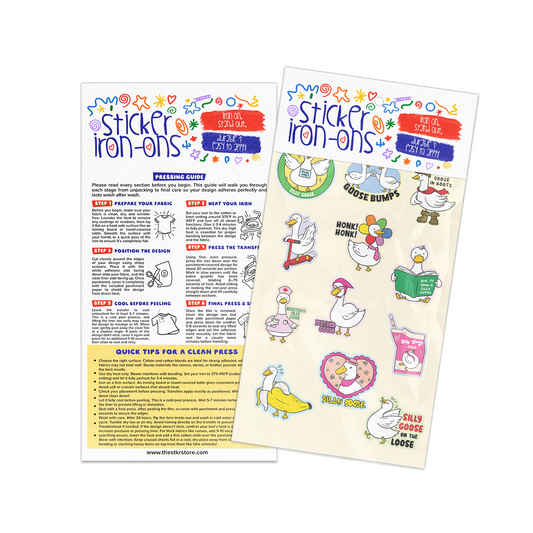 Silly Goose Sticker Iron-Ons