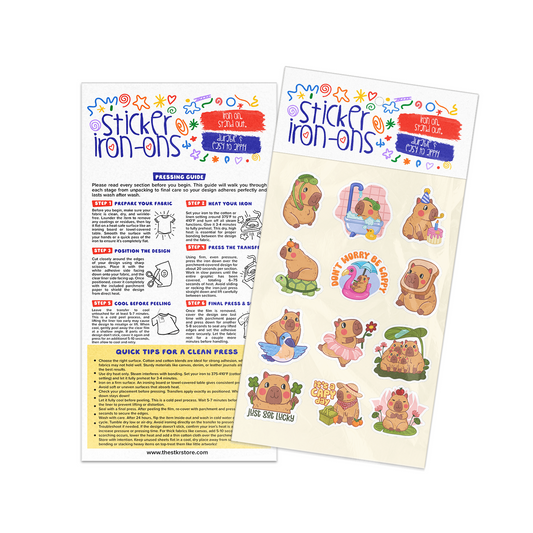 Capybara Sticker Iron-Ons