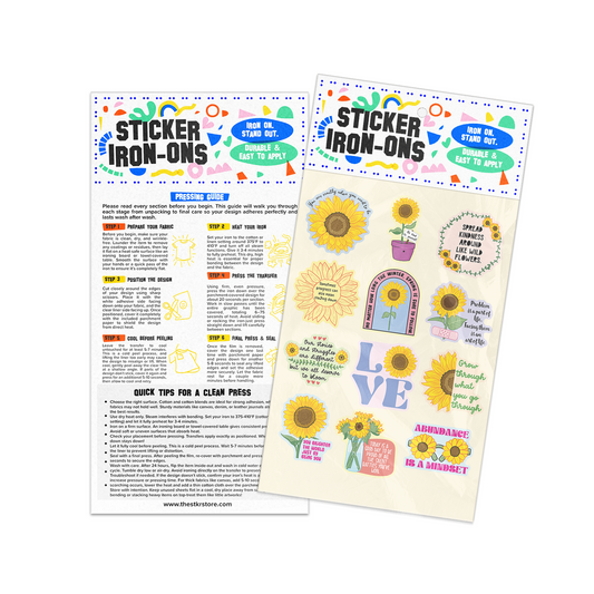 Sunflower Sticker Iron-Ons