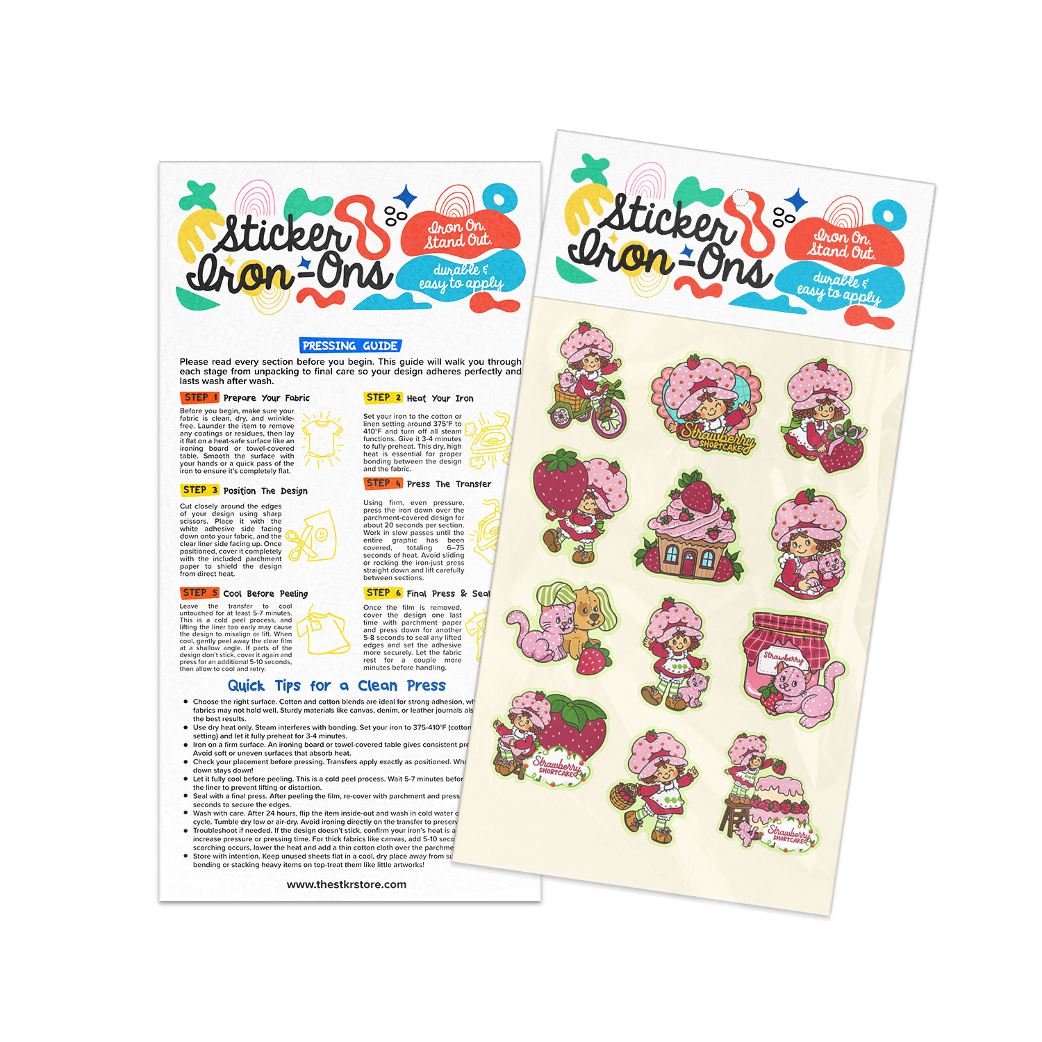 Strawberry Sticker Iron-Ons