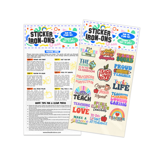 Teacher Sticker Iron-Ons