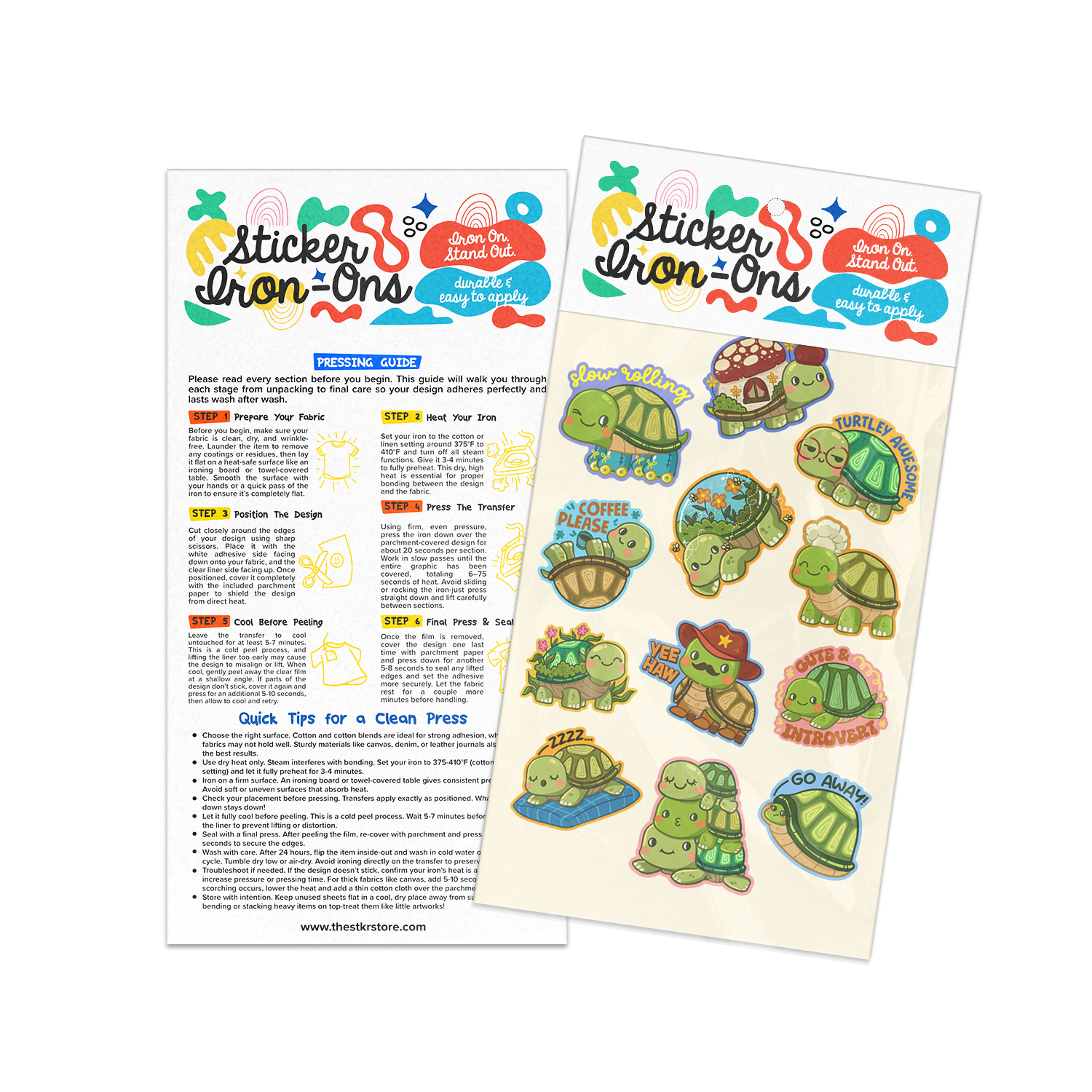 Turtle Sticker Iron-Ons