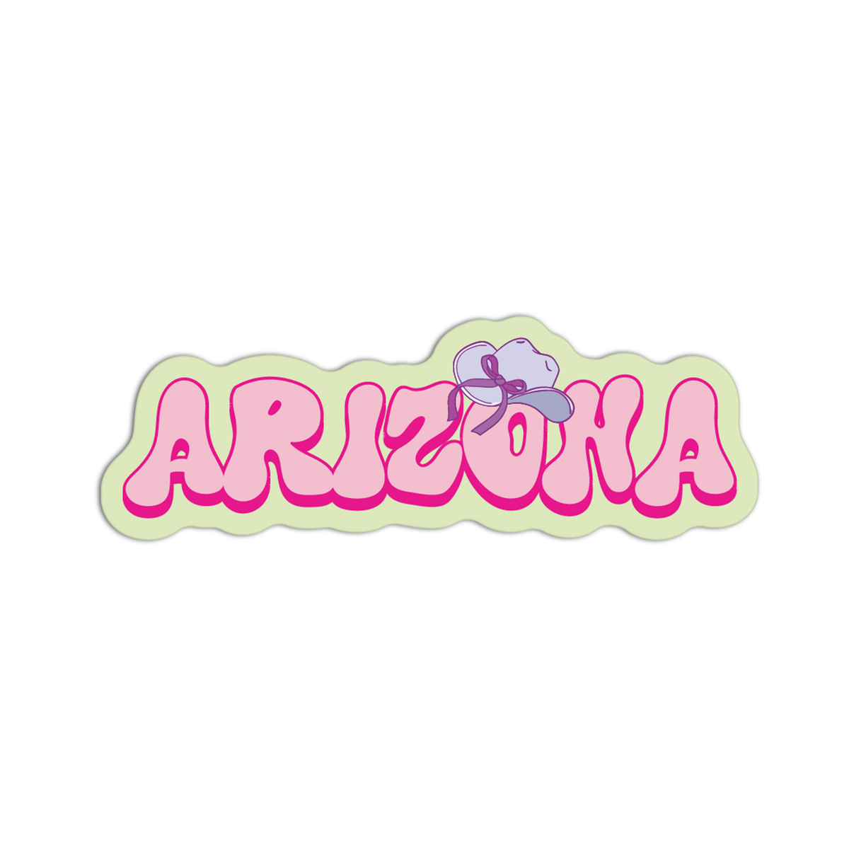 Lavender Cowgirl - Coquette Arizona Sticker