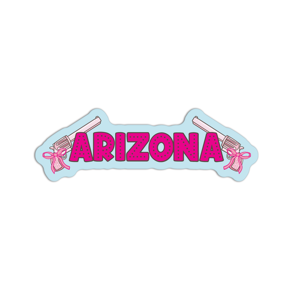 Pink Revolver - Coquette Arizona Sticker