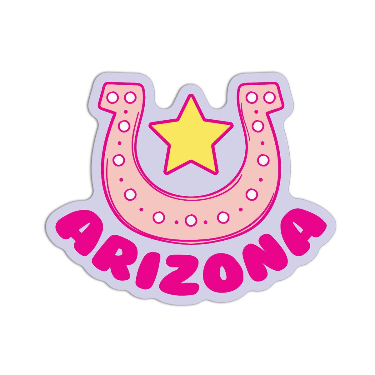 Lucky Horseshoe - Coquette Arizona Sticker