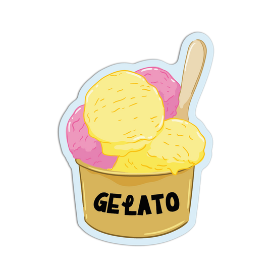 Cup of Gelato - Italian Vibes Sticker