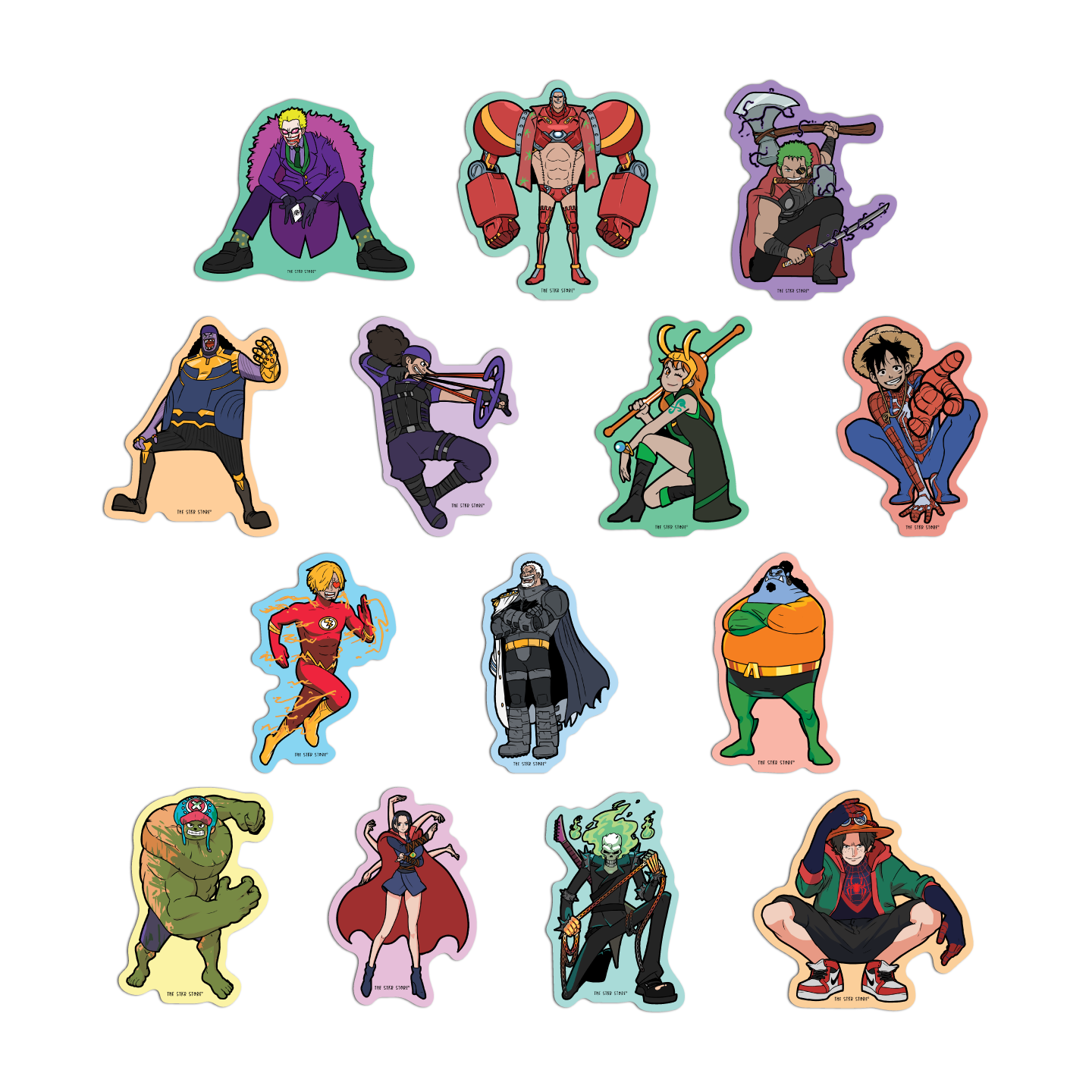 One Pie cosplay DC Sticker Pack