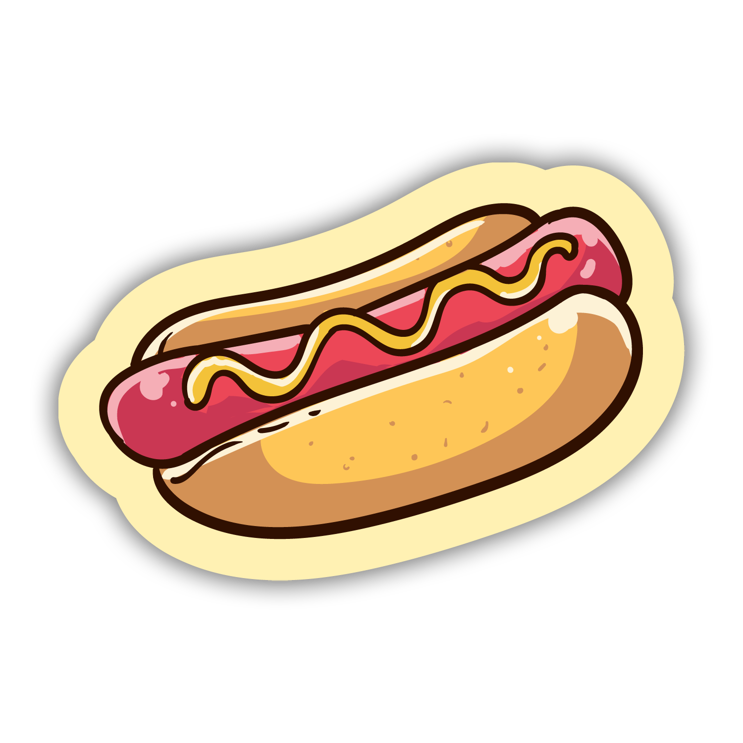 Classic Hot Dog Diner Sticker – The Stkr Store