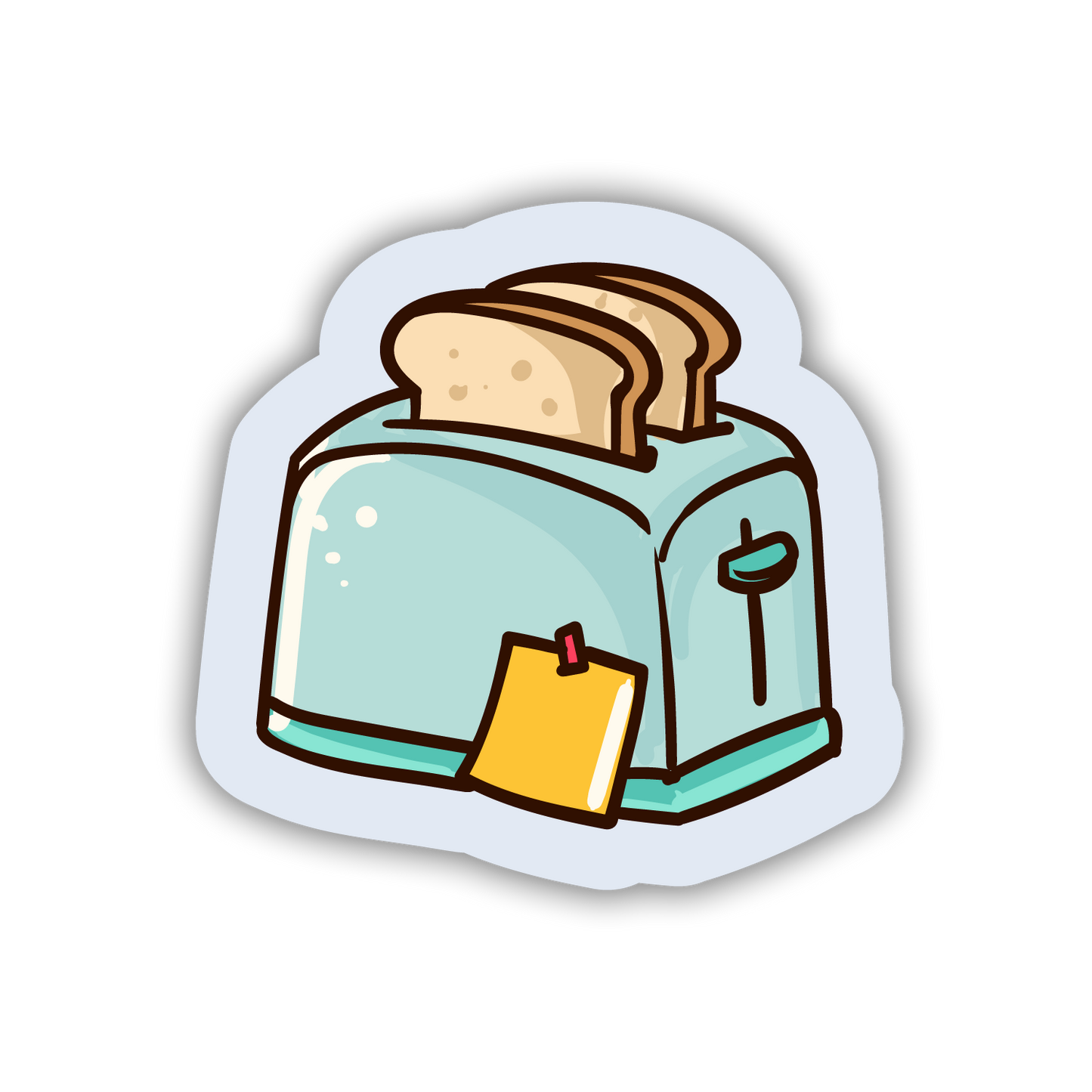 Retro Toaster Diner Sticker - The Stkr Store