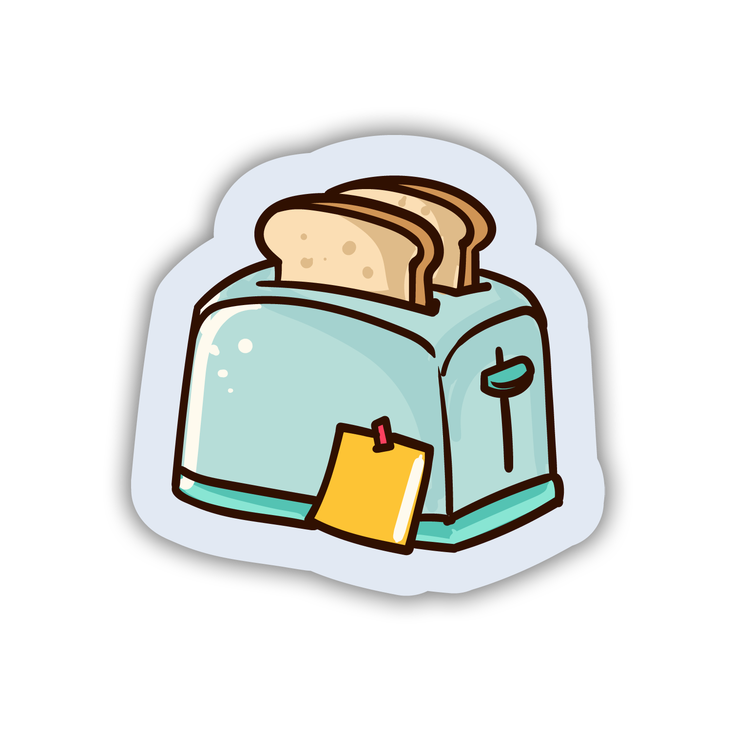 Retro Toaster Diner Sticker - The Stkr Store