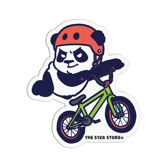 BMX Biking Extreme Bear Sticker - The Stkr Store