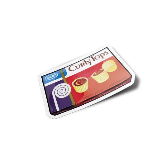 Curly Tops Filipino Snacks Sticker