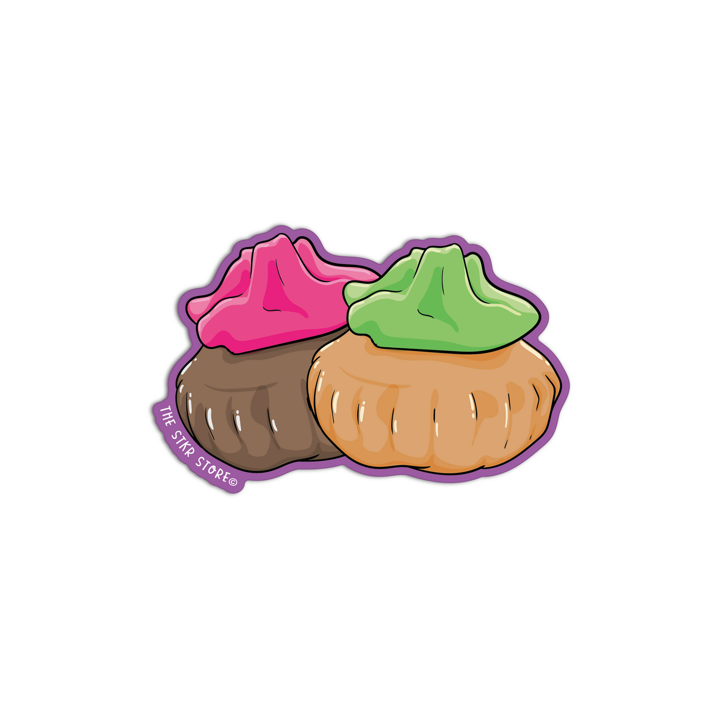 Iced Gem Biscuits Filipino Snacks Sticker