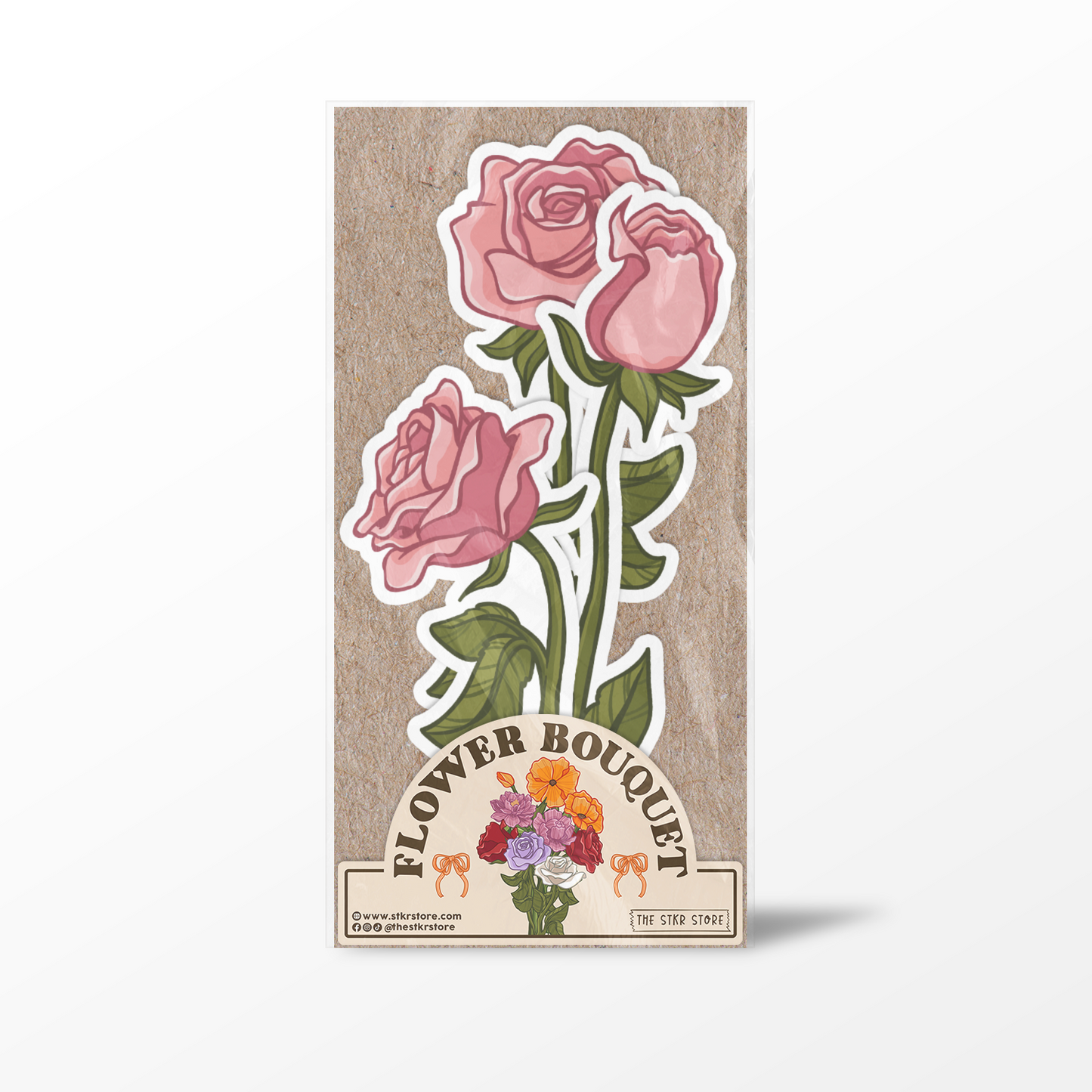 Flower Stickers Surprise Sticker Pack - Old Rose Version