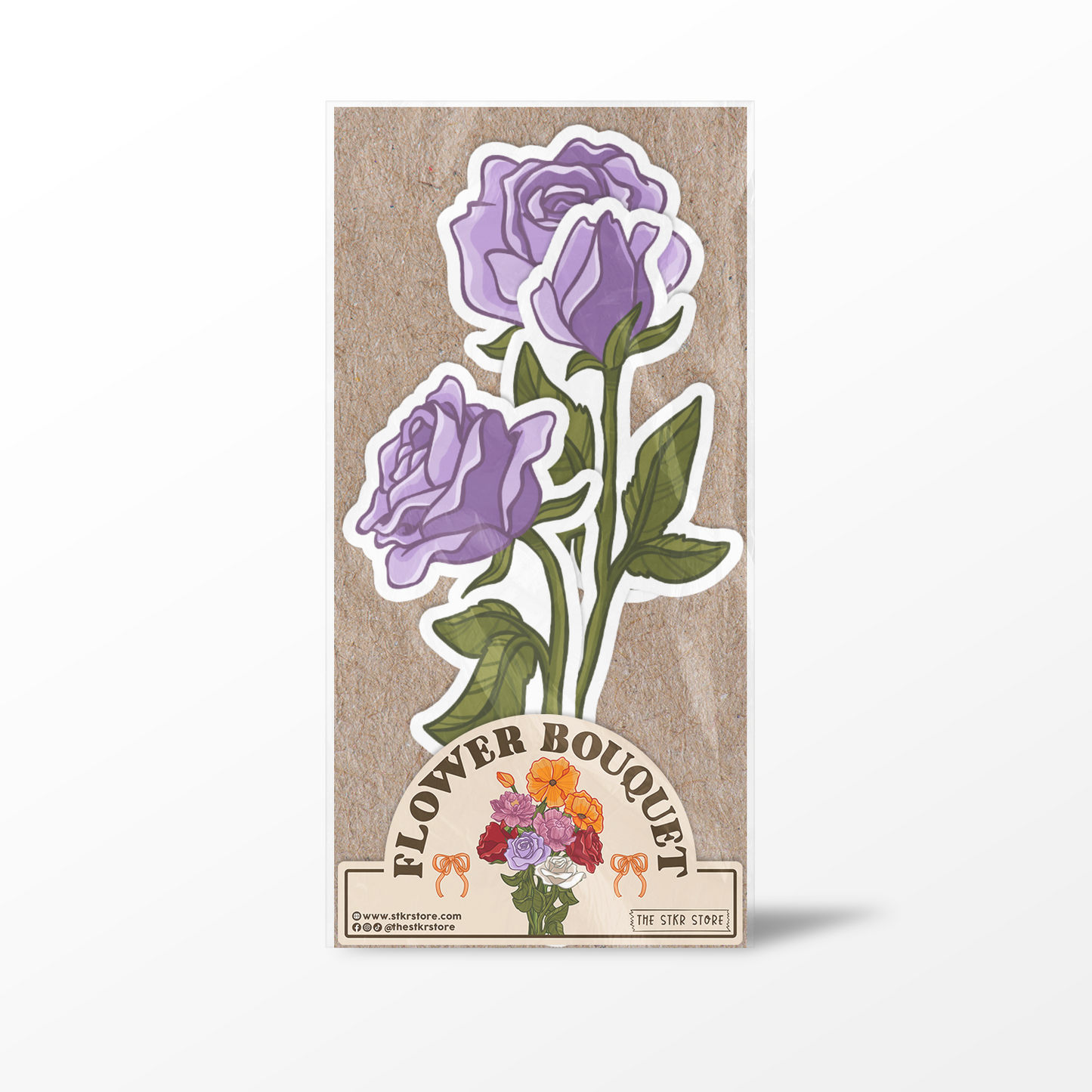 Flower Stickers Surprise Sticker Pack - Light Purple Version