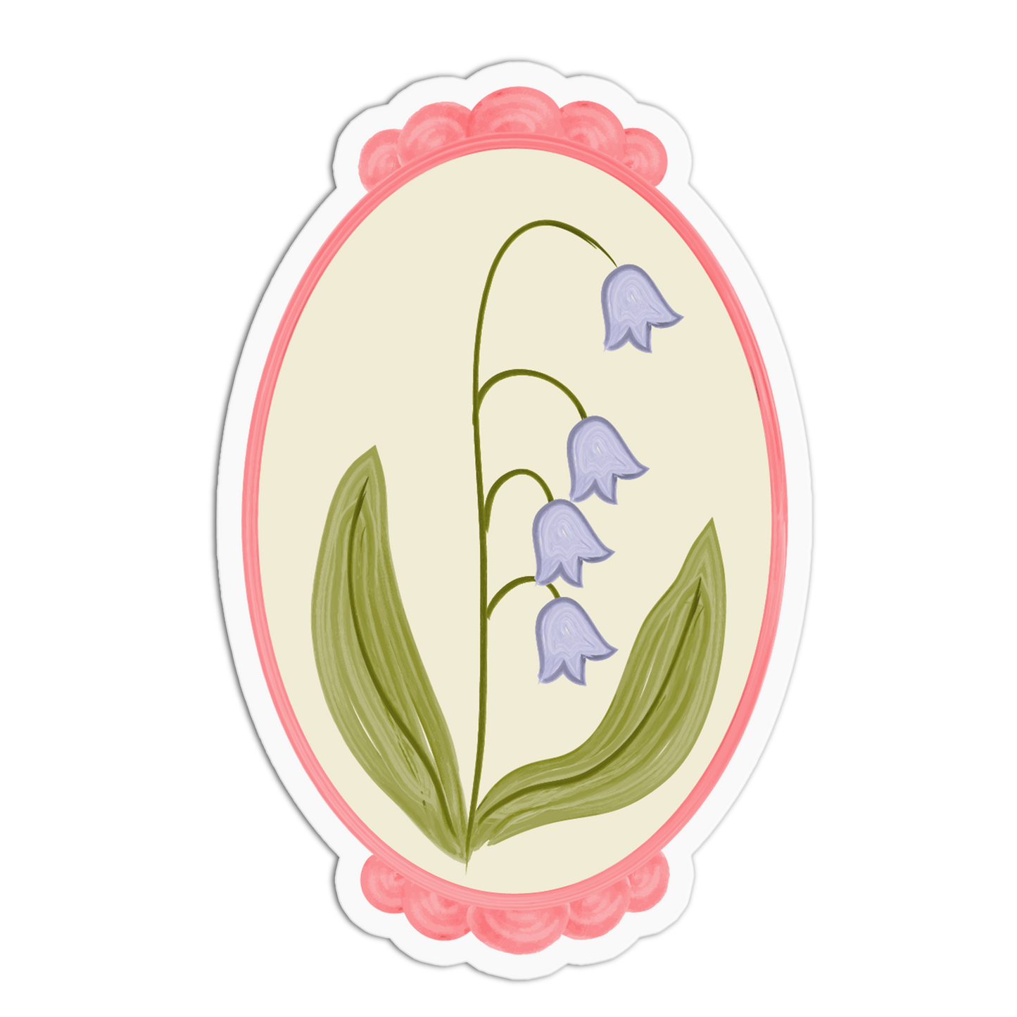Bluebells Arch Framed Flowers Sticker