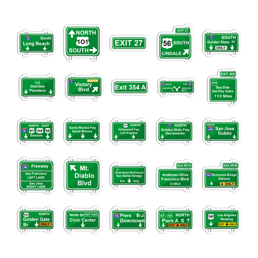 Freeway Sign Sticker Pack