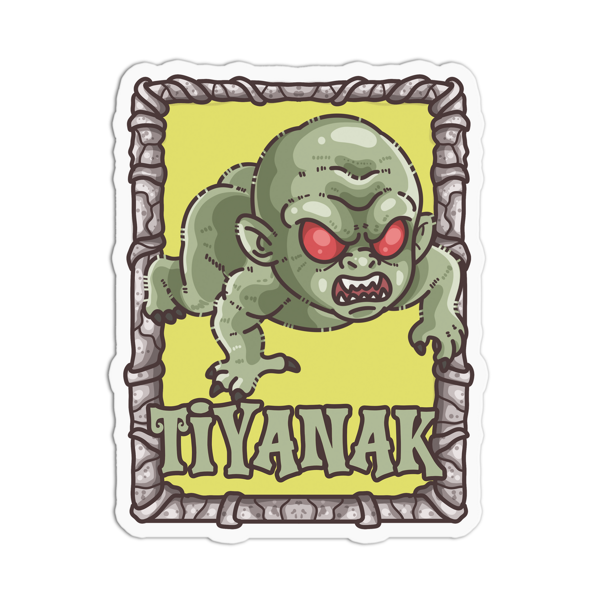 Green Tiyanak - Filipino Creatures Sticker