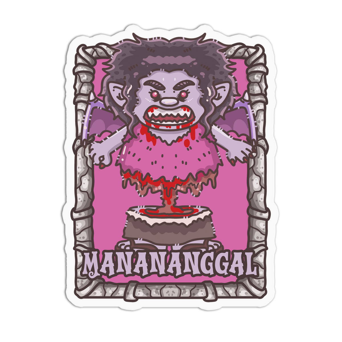 Winged Manananggal - Filipino Creatures Sticker