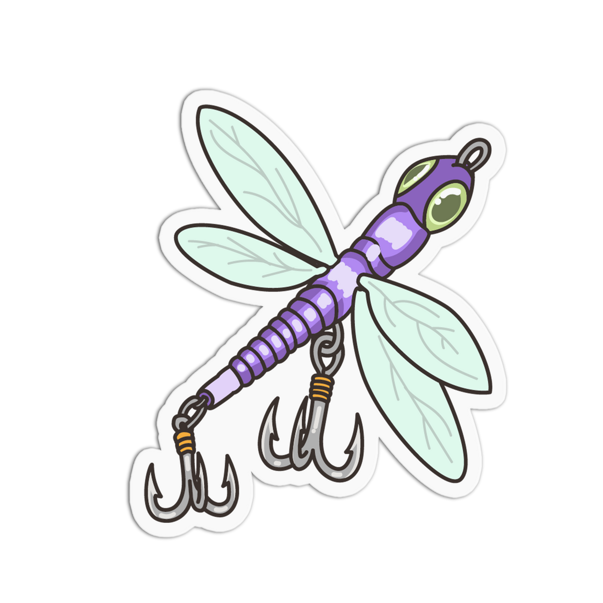 Dragonfly Spinner - Fishing Lure Sticker