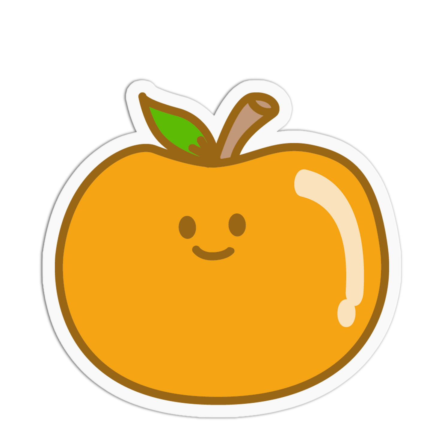 Little Orange Food Friends Sticker