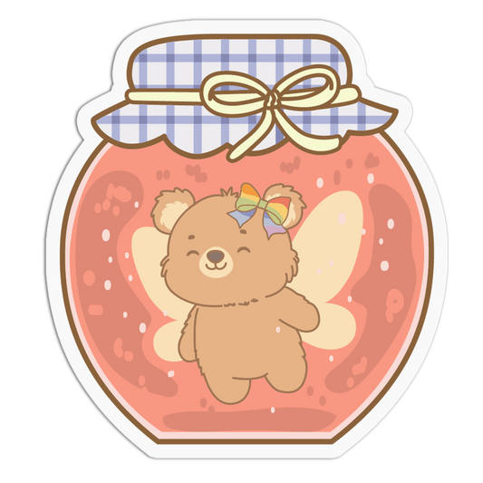 Fairy Bear Jar Fried Egg and Toast Sticker