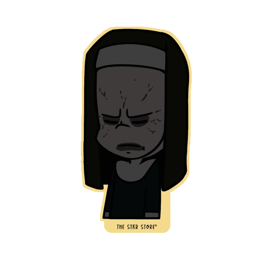 Nun Demon Horror Sticker