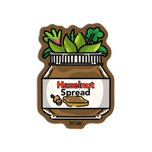 Plant in Hazelnut Spread Planters Sticker