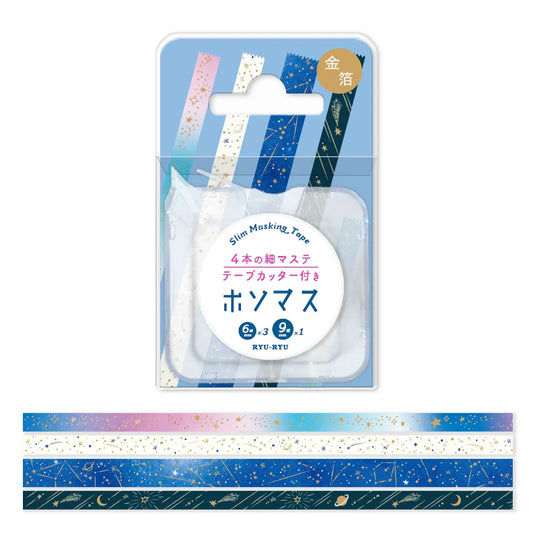 Ryu-Ryu Slim Masking Tape Set of 4