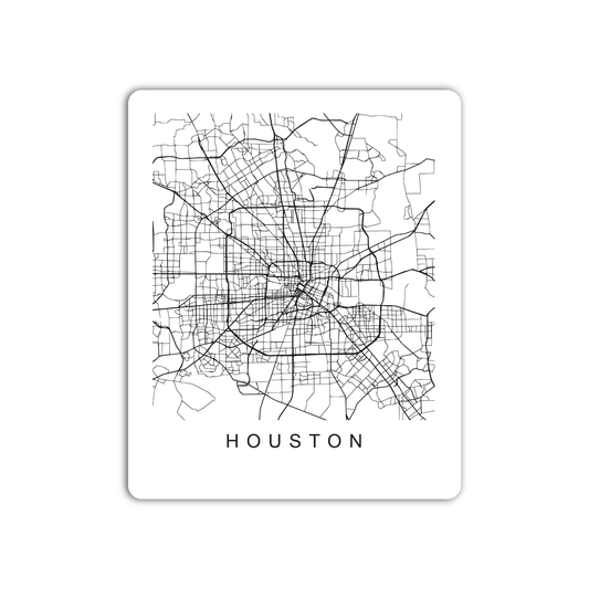 Houston U.S. Street Map Sticker