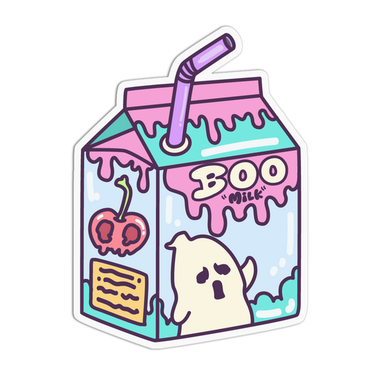 Boo Milk Halloween Special Sticker