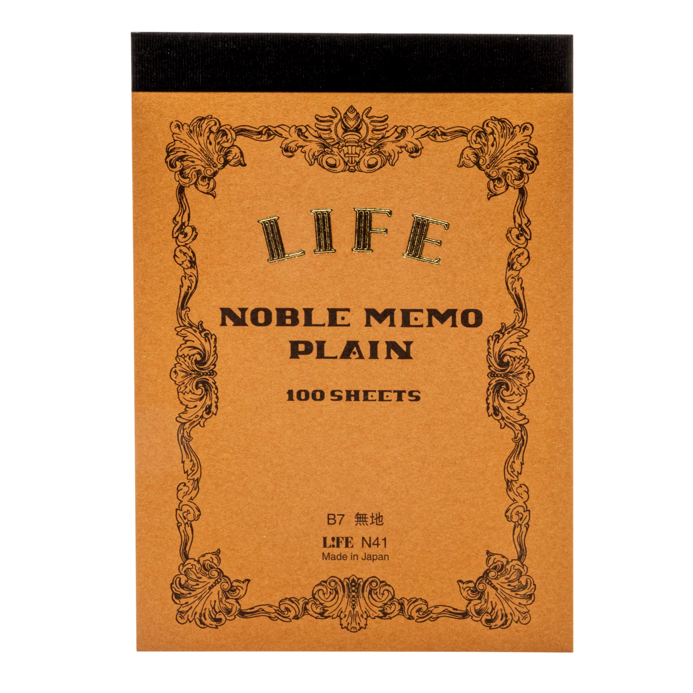 LIFE Stationery Noble Memo Pad Plain B7