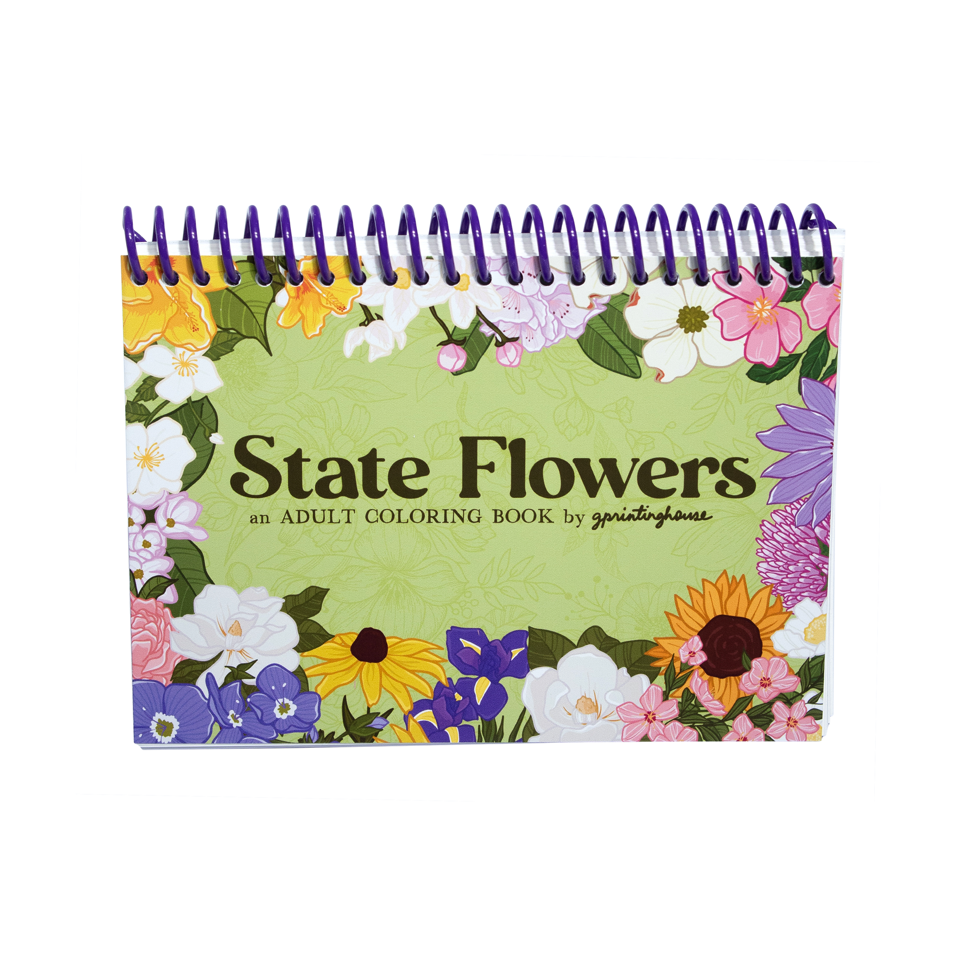 State Flowers Coloring Book