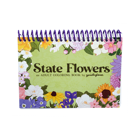 State Flowers Coloring Book
