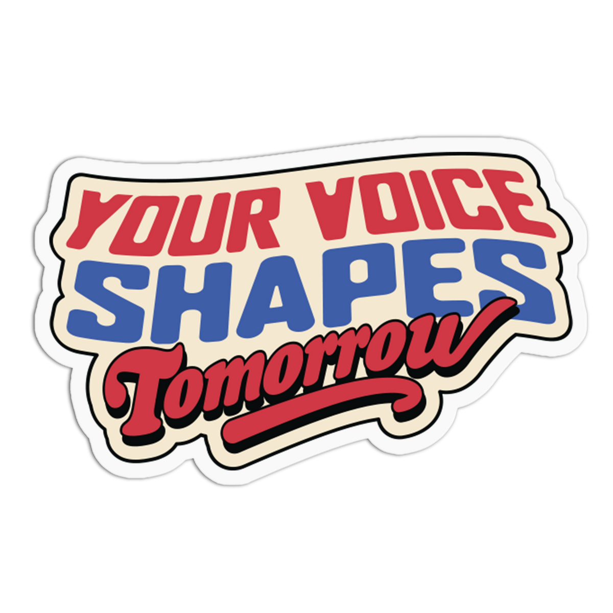 Shapes Tomorrow - iVoted Sticker