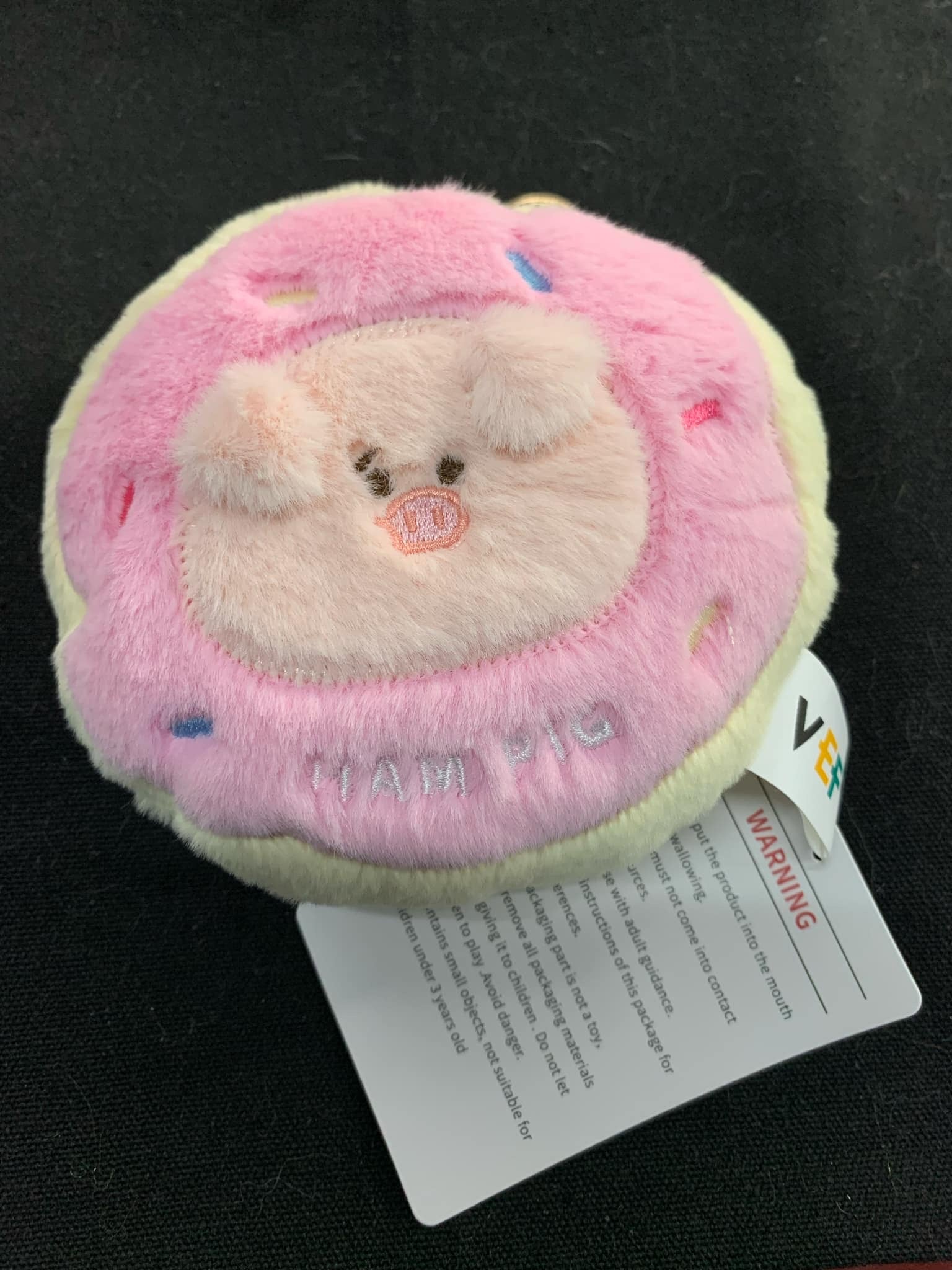 Sparkle Pig Keychain