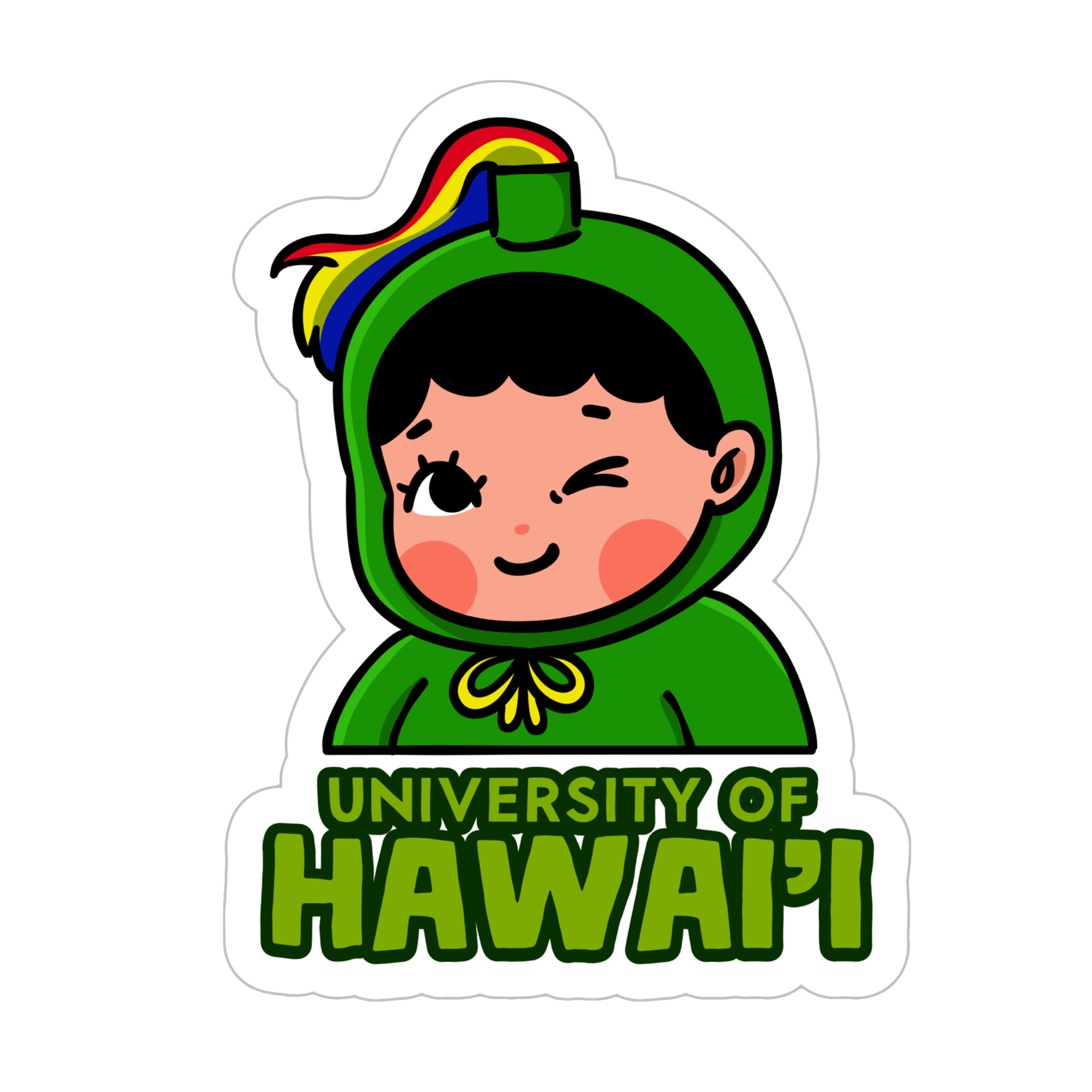 UNIVERSITY OF HAWAII University Stickers