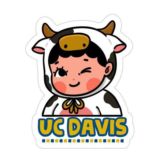 UC Davis Cow Sticker