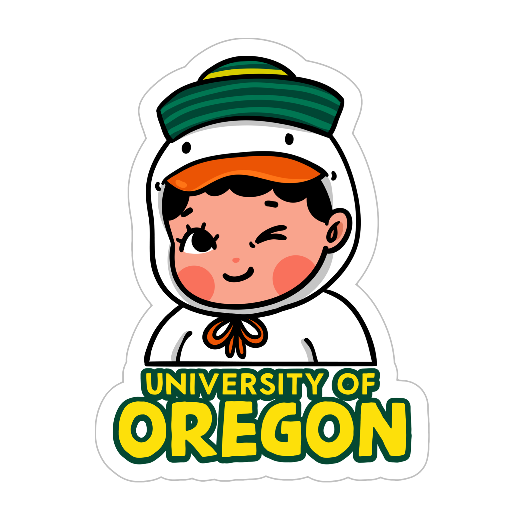UNIVERSITY OF OREGON University Stickers