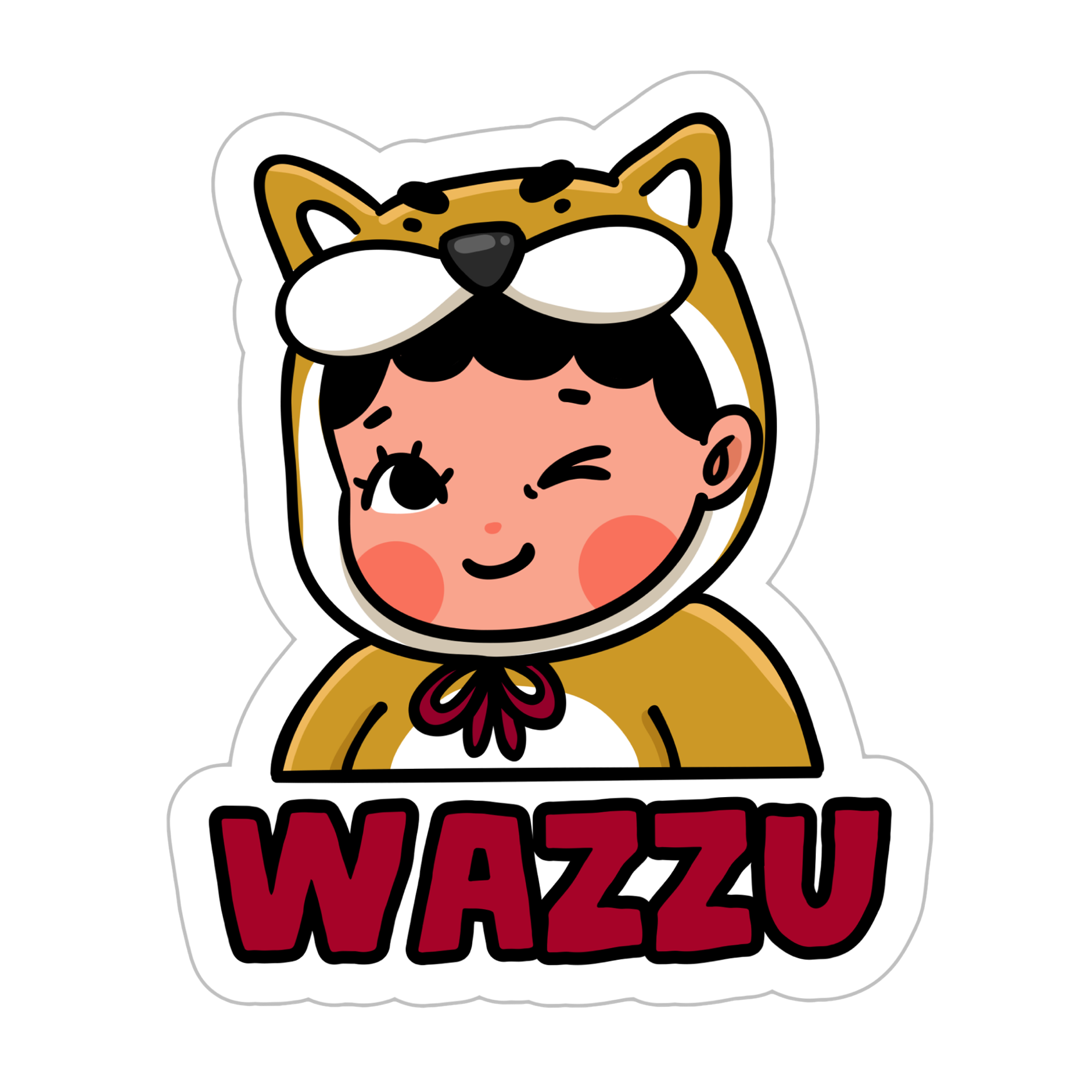 WAZZU University Stickers