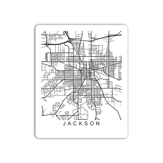 Jackson U.S. Street Map Sticker