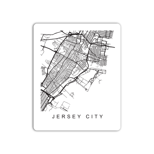 Jersey U.S. Street Map Sticker