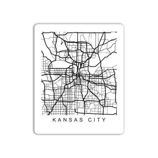Kansas U.S. Street Map Sticker