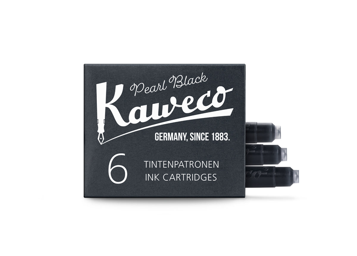 Kaweco Ink Cartridges 6 Pack Pearl Black