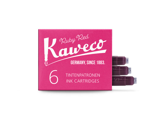 Kaweco Ink Cartridges 6 Pack Ruby Red