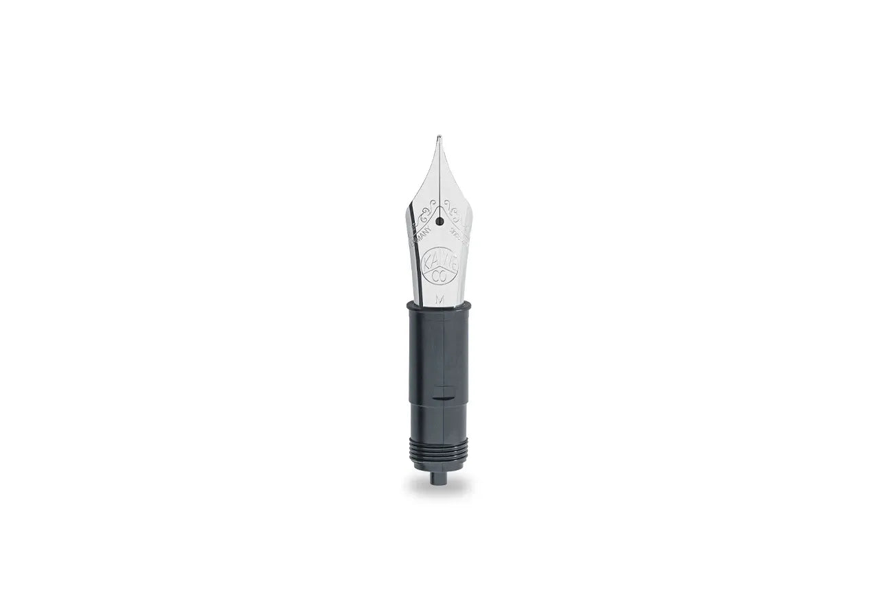Pen nib and holder on a white background