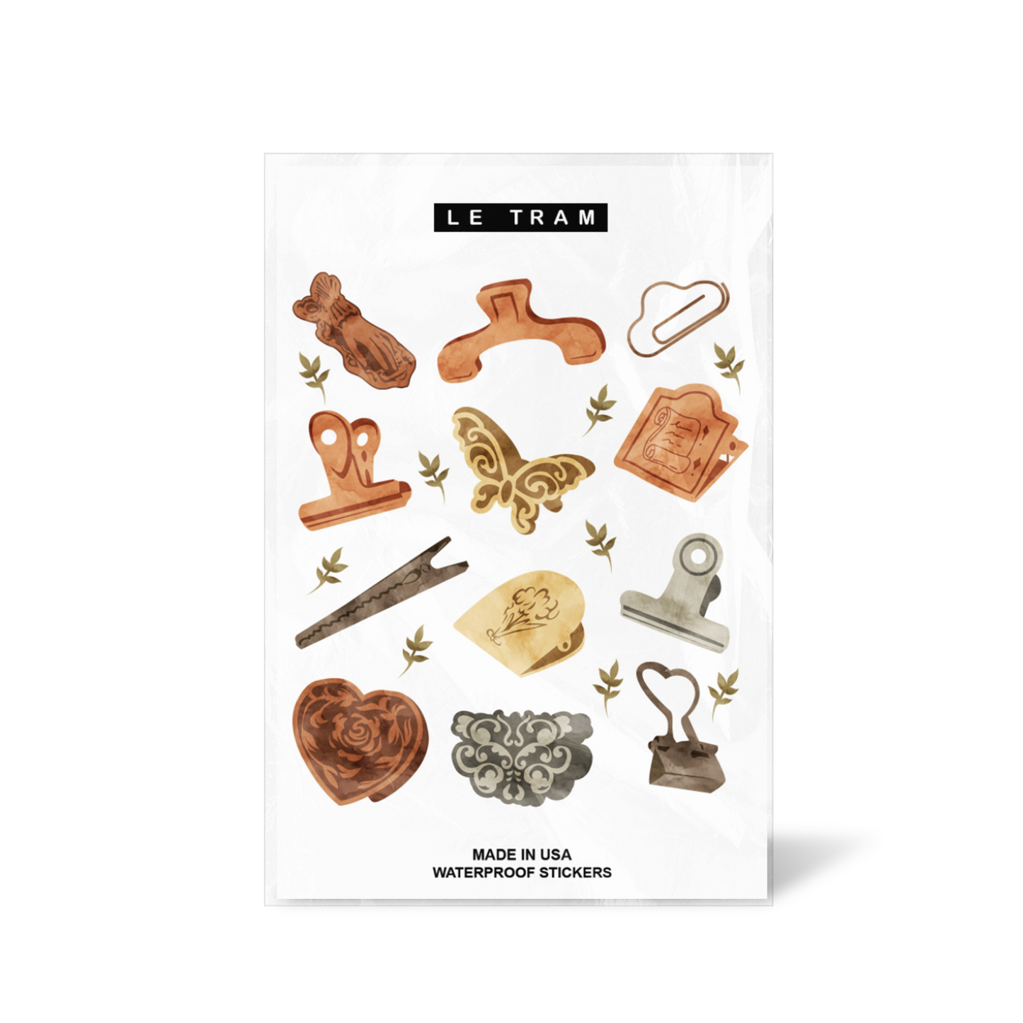 Le Tram Clips - Clear Sticker Sheet